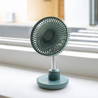 Fan de tabla recargable de la batería del Usb ventilador eléctrico portátil de la oscilación de 6 pulgadas