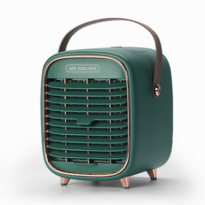 Ventilador de aire frío con humidificación y tres ajustes de velocidad, añadir agua y hielo