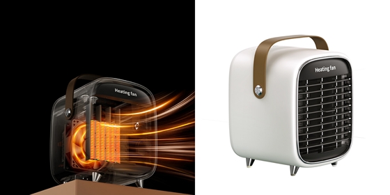 Calentador de espacio de cerámica eléctrico del PTC de la oficina 600W Mini Small Room Heater