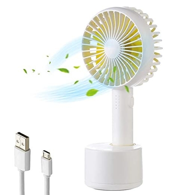 Fan recargable oscilante del escritorio de Mini Portable Handheld Fan 2000mAh 4W de la base