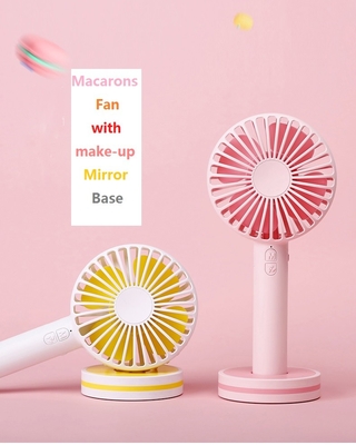Fan práctica recargable portátil 2000mAh 4 Vane Mini Rechargeable Fan del USB