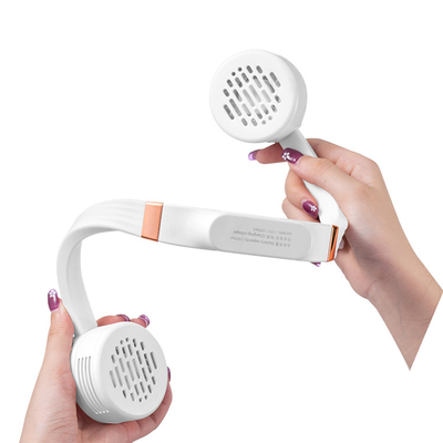 fan sin cuchilla del PDA del viaje del aire acondicionado usable del cuello de 4000mAh 4W