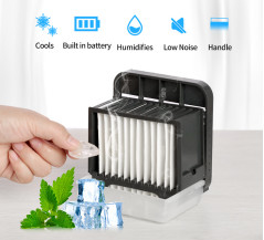 2000mAh con pilas y fan recargable de la refrigeración por aire del escritorio del USB para el aire libre