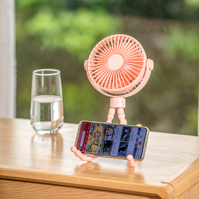 Ventilador USB portátil oscilante Clip de trípode de escritorio de 6 pulgadas en ventilador con 360 grados