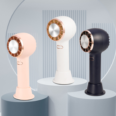 Mini ventilador recargable portátil de escritorio, ventilador de refrigeración portátil con batería de 2200Mah