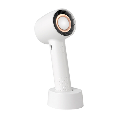 Fan recargable blanca de la turbina 2000mAh Mini Portable USB del fuerte viento de la fan de tabla