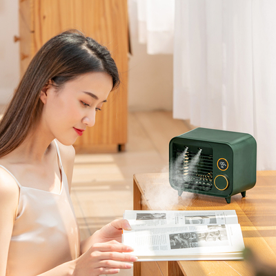 La mejor fan portátil del refrigerador de la refrigeración por agua USB del LED Mini Personal Rechargeable Air Conditioner