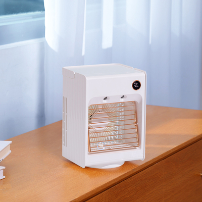 Aire acondicionado más fresco giratorio recargable personal de aire del aire acondicionado 4000mAh de la tabla de Ministerio del Interior con la luz