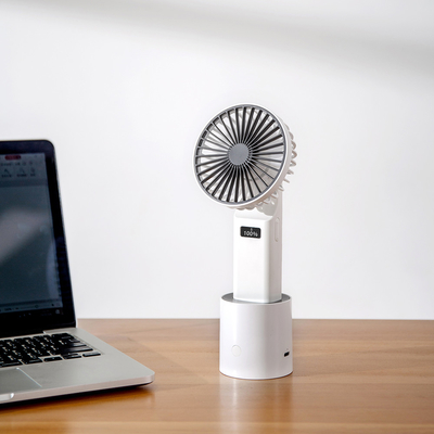 Del LED Digtial mini USB fan portátil del PDA de la exhibición 4000mAh