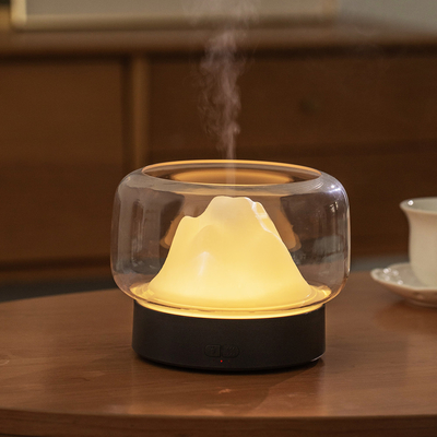 La niebla fresca colorida ultrasónica casera de 2021 400ML LED sospechó el difusor transparente del aroma del aceite esencial para el sitio