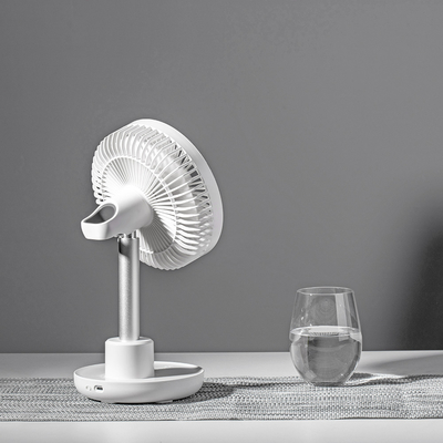 Fan de tabla recargable de la batería del Usb ventilador eléctrico portátil de la oscilación de 6 pulgadas