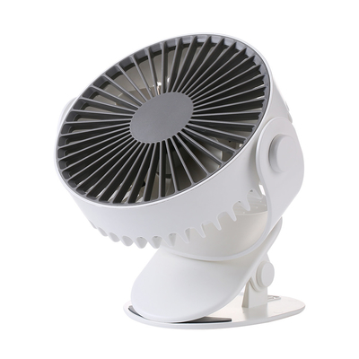Paleta recargable plástica 5 de la fan 2000mah del escritorio del clip del cochecito plástico fan del escritorio del Usb de 6 pulgadas