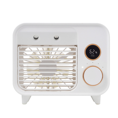 Fan agua-aire recargable más fresca portátil del acondicionador de la pantalla LCD USB de la fan de aire