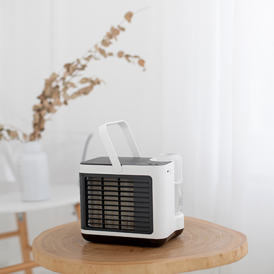 Aire acondicionado portátil con ventilador-humidificador, ajustable en dirección, frío rápido