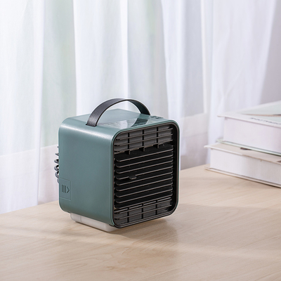 Mini portátil aire acondicionado para el espacio personal ventilador de refrigeración recargable ventilador de refrigeración con luz nocturna cálida