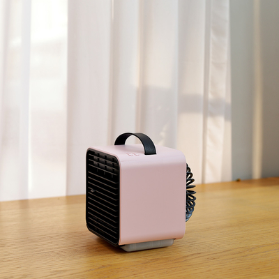 Ventilador de aire fresco recargable con luz nocturna LED