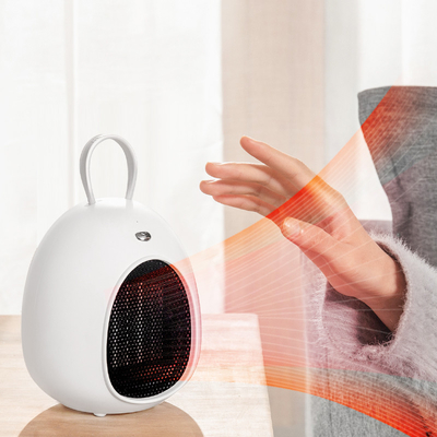 Calentador de fan de escritorio eléctrico portátil económico de energía del calentador 500W PTC de la FCC LED
