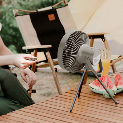 Fan al aire libre del escritorio del viaje del trípode 10000mAh del ventilador de la BARBACOA