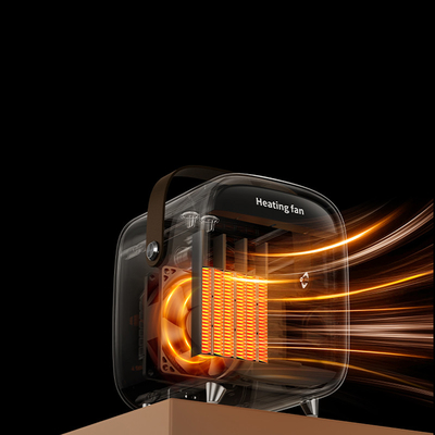 Mini portátil de cerámica eléctrico del calentador de fan de la protección 600W PTC del sobrecalentamiento del CE 900W