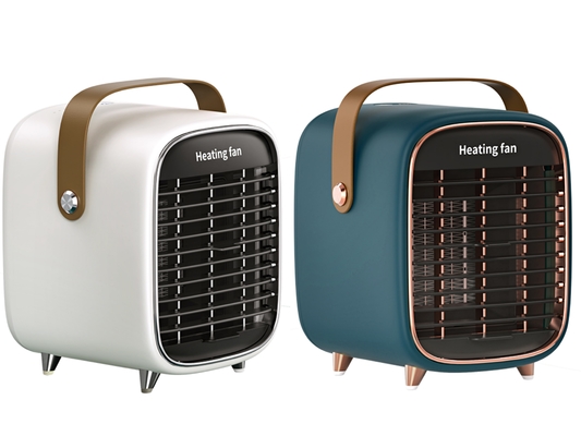 Pequeño dormitorio portátil eléctrico de cerámica blanco del espacio del Ptc Heater And Fan 900w