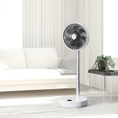 plegamiento derecho oscilante permanente del fan de Timmer de las fans del piso recargable 10000mAH