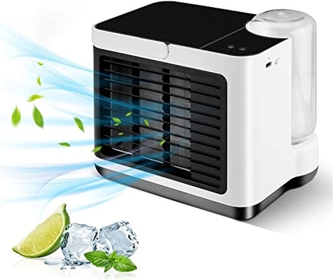 fan de tabla recargable de la batería 2000mAh F832 Ion Portable Air Cooler Fan negativo