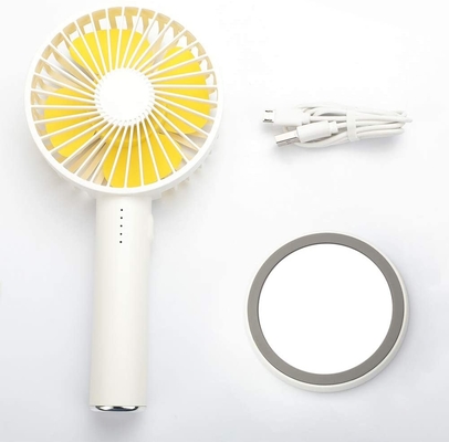5 fan del espejo del maquillaje del viaje de la tabla de Mini Portable Handheld Fan Battery 2000mah de la velocidad