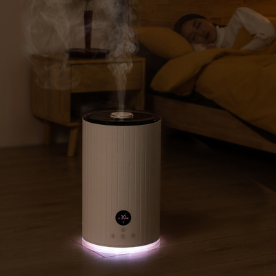 Esterilización ULTRAVIOLETA que gira la niebla caliente ultrasónica de la capacidad grande del humectador 5L del aire