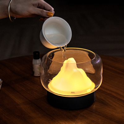 Difusor del aceite esencial del Aromatherapy de la luz de la montaña 400ml LED del difusor del aceite del aroma de la niebla