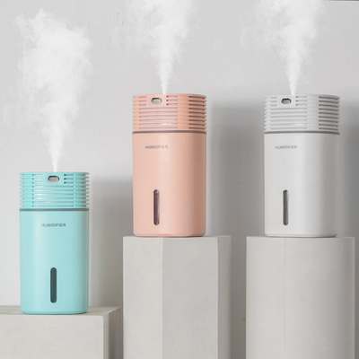 El tablero de la mesa ultrasónico del humectador del aire de H2o 500ml llevó alimentación por USB ligera del difusor del aroma