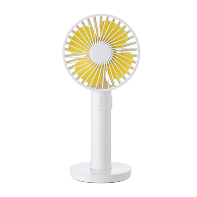 Ventilador de mano recargable con 3 niveles de velocidad y espejo de maquillaje