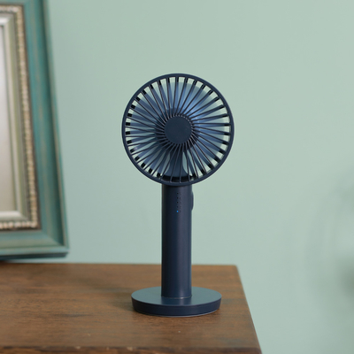 Ventilador de mano recargable con 3 niveles de velocidad y espejo de maquillaje