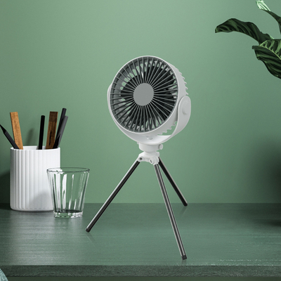 Fan flexible recargable del trípode de 4 pulgadas para la oficina, escuela, dormitorio