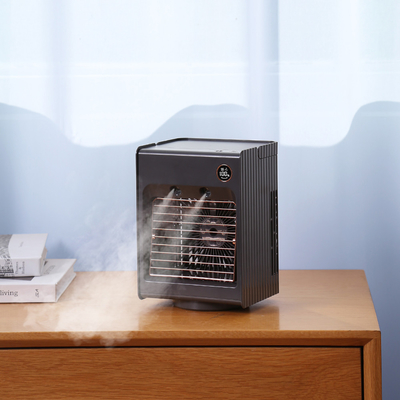 Fan de tabla más fresca recargable de aire de la fan 4000mAh 5V de la niebla del espray de agua helada