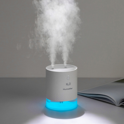 Espray Mini Usb Ultrasonic del doble de la luz 650ml de la noche del difusor del aroma de la batería 2000mAh