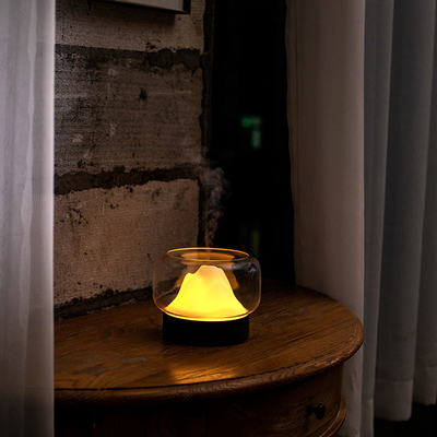 Luz colorida de la noche del difusor 30mL/H 400ml LED del aceite del aroma de la atomización ultrasónica